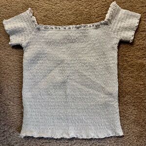 Hollister Off-Shoulder Smocked Top